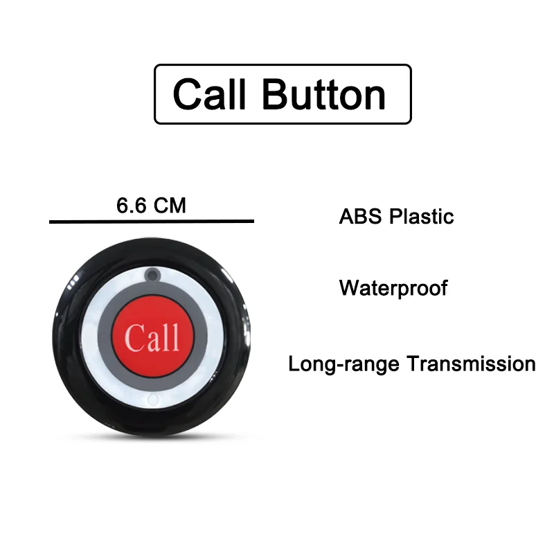 Imagem -02 - Jiantao-sistema de Chamada Garçom sem Fio Receptor do Relógio 10 15 Botão 20 Call Restaurante Pager Buzzer para Café Bar Clínica