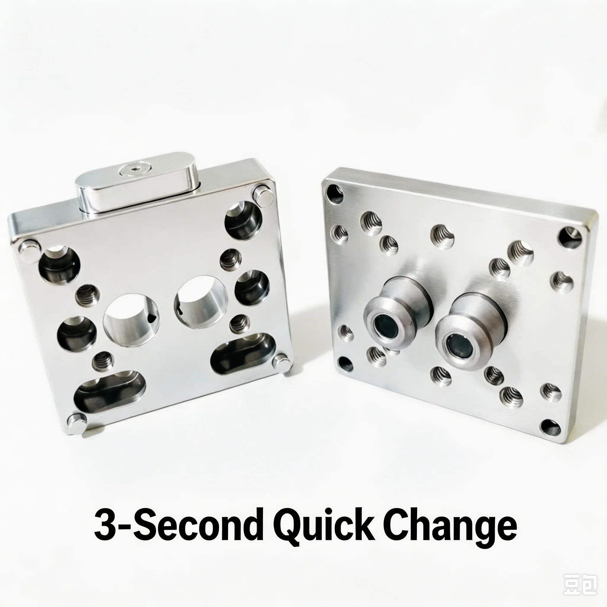 Industrial automation robotic arm quick change fixture, one key converter, zero point positioning quick change board