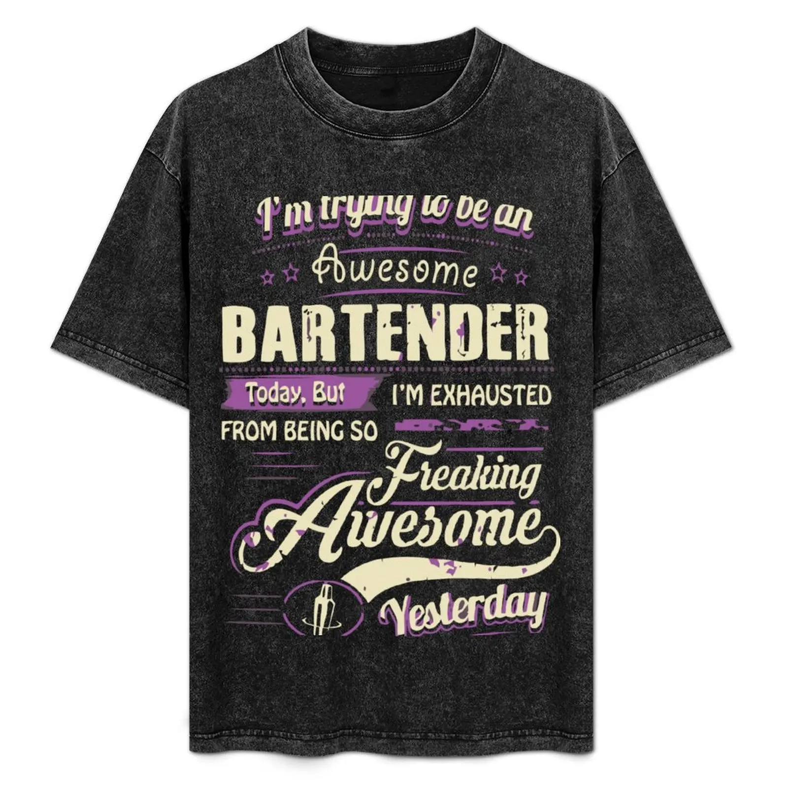 

Футболка Bartender Stay Tipsy, повседневный топ большого размера с короткими рукавами