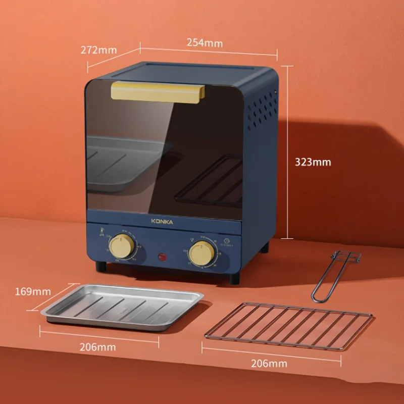 Elektrische Oven Huishoudelijk Klein Bakken 12 Liter Mini Home Broodrooster Ontbijtmachine Broodbakmachine Tafelblad Keuken