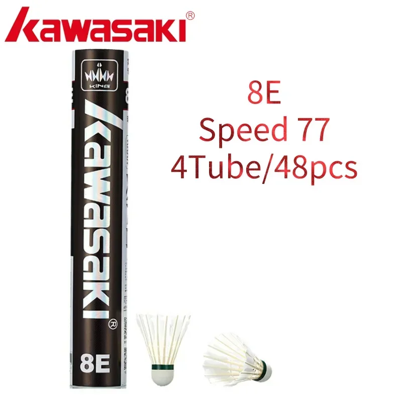 Kawasaki Badminton Shuttlecock Feather for Clubs&Training KING 8E/10E Goose Feather Badminton Ball Durable Shuttlecock Badminton image 3