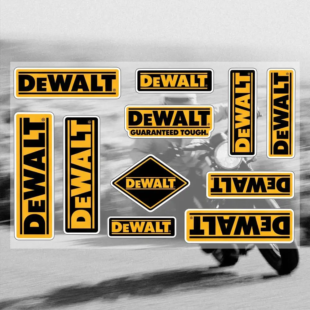 DEWALT Stickers Moto Sticker Auto Body Bumper Windows Motorcycle Laptop Walls Vinyl Decal Car Tuning Accessories