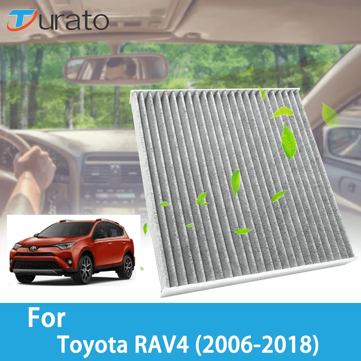 

Аксессуары для Toyota RAV4 2006-2018, автофильтры из углеродного волокна 87139-02020 87139-02090 87139-06040 87139-06080
