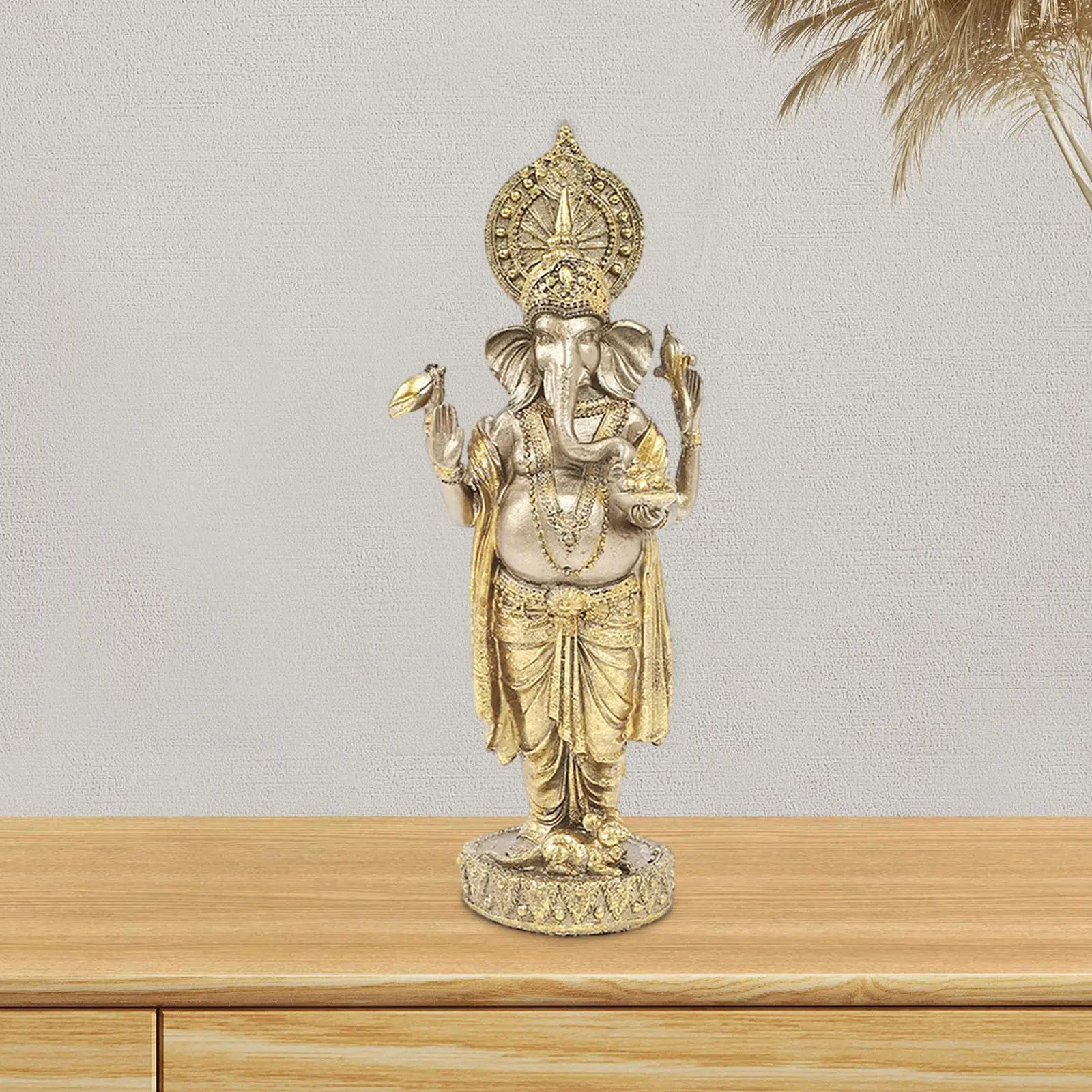 Elephant Buddha Statue Crafts Sculpture Resin Collectible Figurine Figurine Ganesh Statue Desk Decoration Home Decoration