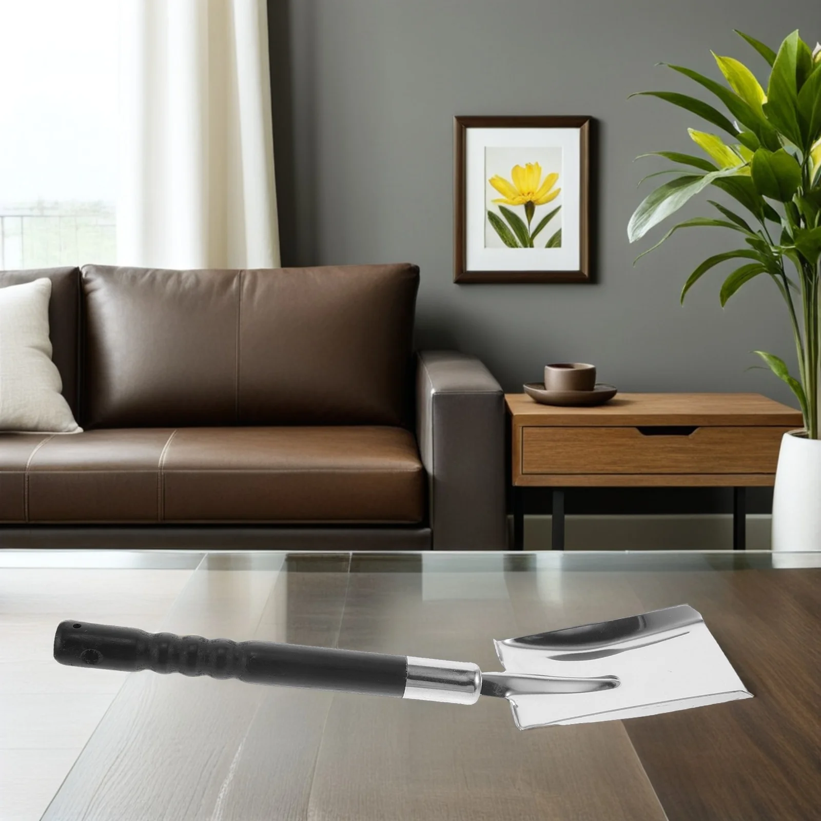 

Ergonomic Handle Fireplace Shovel Stainless Steel Coal Scoop Bbq Grill Ash Garden Soil Loosening Tool Coal Scoop