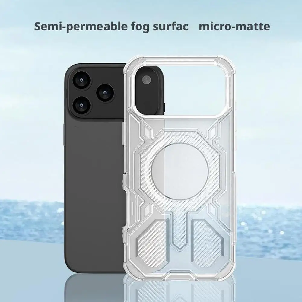 Voor IPhone 17/17 Pro/17 Pro Max/17 Air Telefoonhoesje Magnetisch Valbestendig 2-in-1 Telefoonhoesje Bestand tegen krassen en stoten