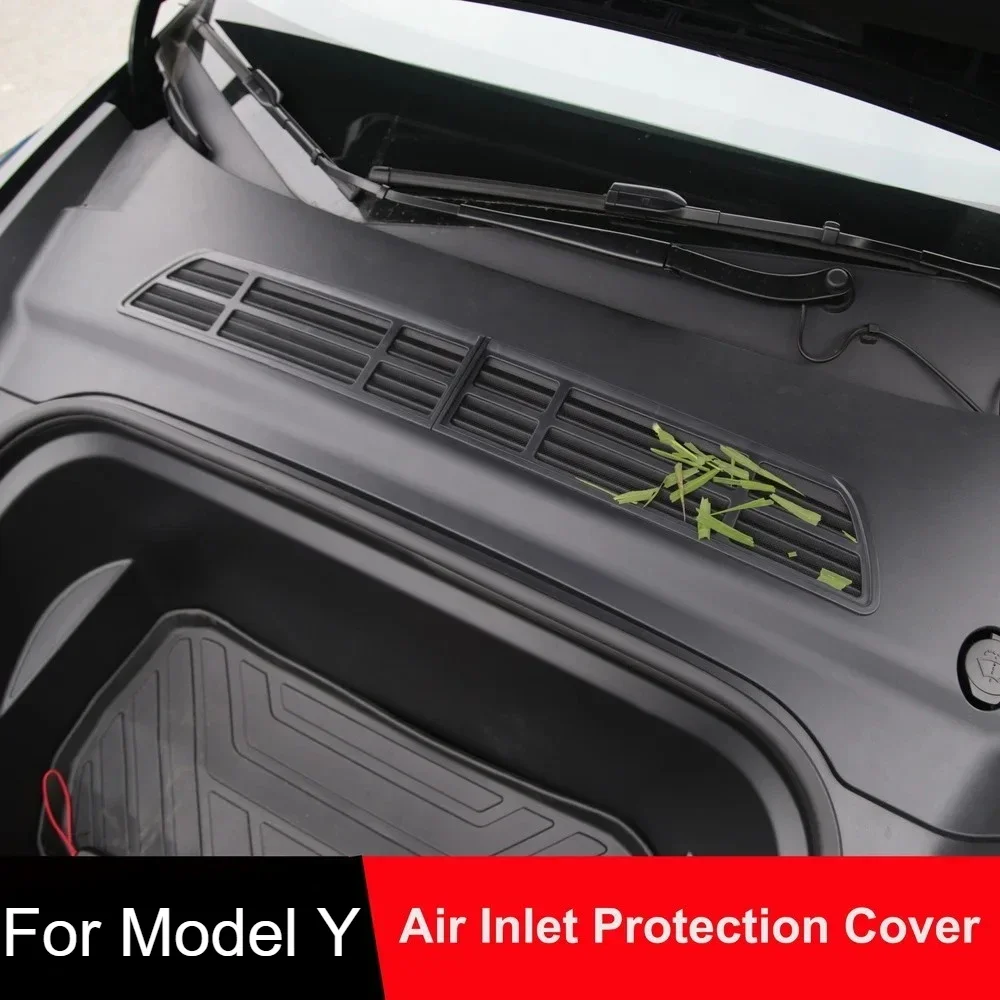 

Air Inlet Protective Cover for Tesla Model Y 2020-2024 Front Trunk Anti-insect Anti-fouling Front Cover Air-conditioning Cover