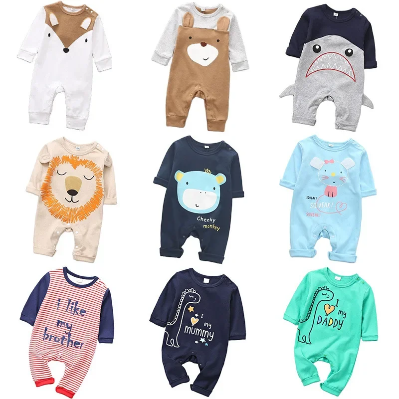 

Spring autumn baby Romper climbing clothes, newborn long-sleeved cotton jumpsuit, baby clothing, Europe and America baby romper