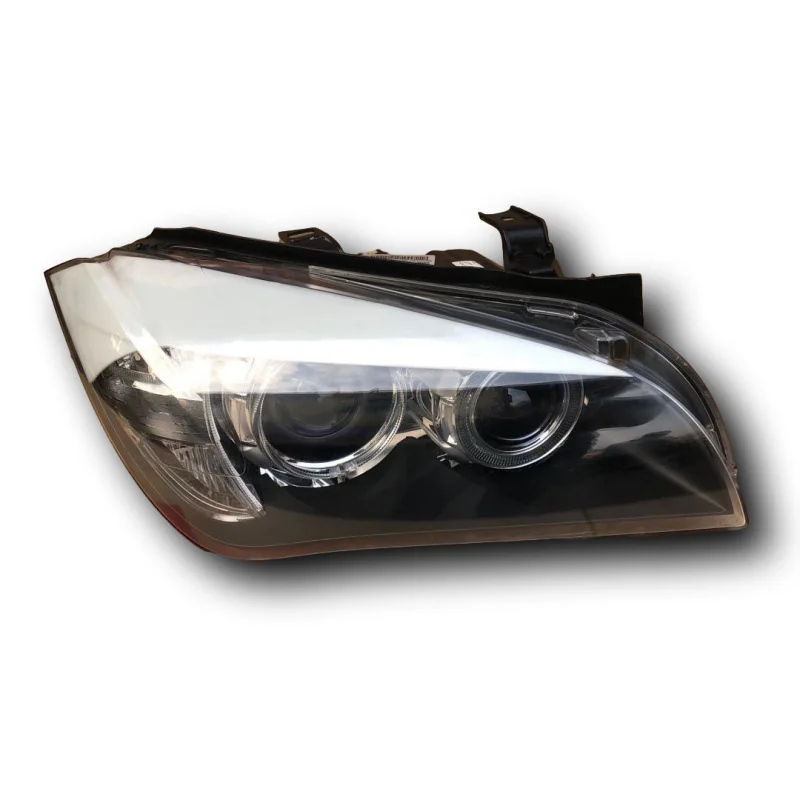 Suitable For BMW X1 Models From 2010-2015, Headlight Lens LED Angel Eyes Daytime Running Lights Xenon Headlights Original Disass