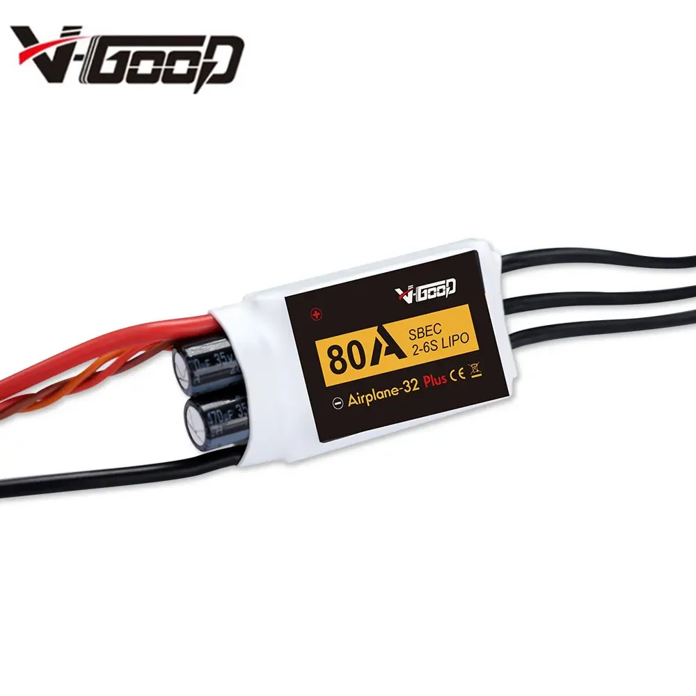 VGOOD-Snaps ESC sans balais pour hélicoptère RC, accessoires d'avion, 15A, 20A, 30A, 40A, 60A, 80A, 100A, 120A, 2-6S, 32 bits, W, 1,5 A SBEC