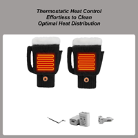 USB Heating Gloves Washable Heating Gloves Rechargable MittensThermal Fingerless Hand Warmer Outdoor Gloves