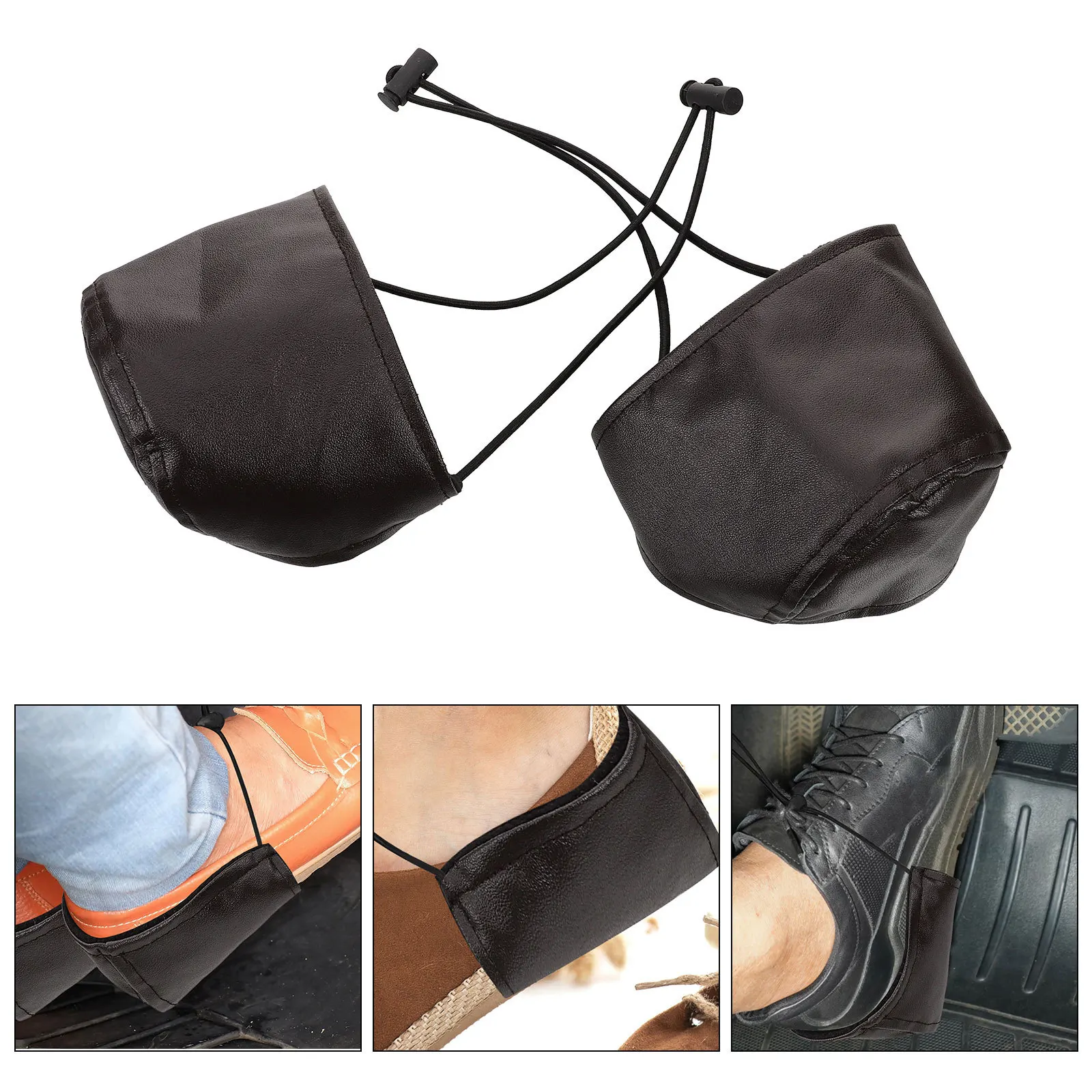 2 قطعة بو حماة الأحذية أغطية الحذاء دائم للقيادة قابل للتعديل كعب المدخرات للنساء عالية الكعب حماية أداة العناية بالقدم