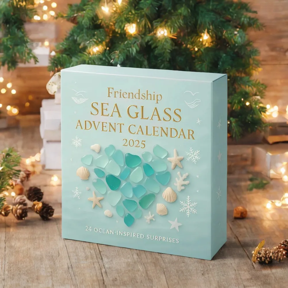 

Акриловые украшения на тему океана на Рождество, уникальное морское стекло, эстетический 2d плоский дизайн для украшения офисного стола