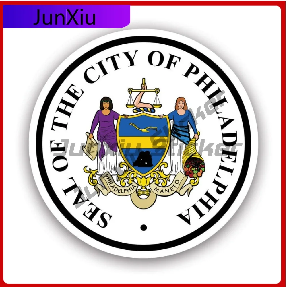 

Seal Of Philadelphia Sticker Creative Decals City Phl Pa Phila Philly Anime Style Window Use Waterproof Vinyl Decal For Car W