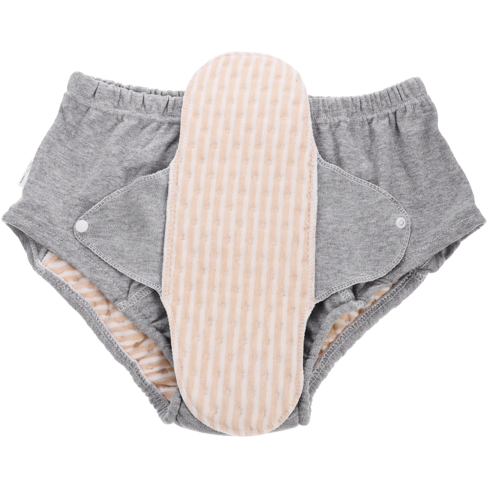 Adult Washable Cotton Diaper Elderly Leakproof Reusable Incontinence Underwear Soft Comfortable Breathable Elderly Diaper Pants