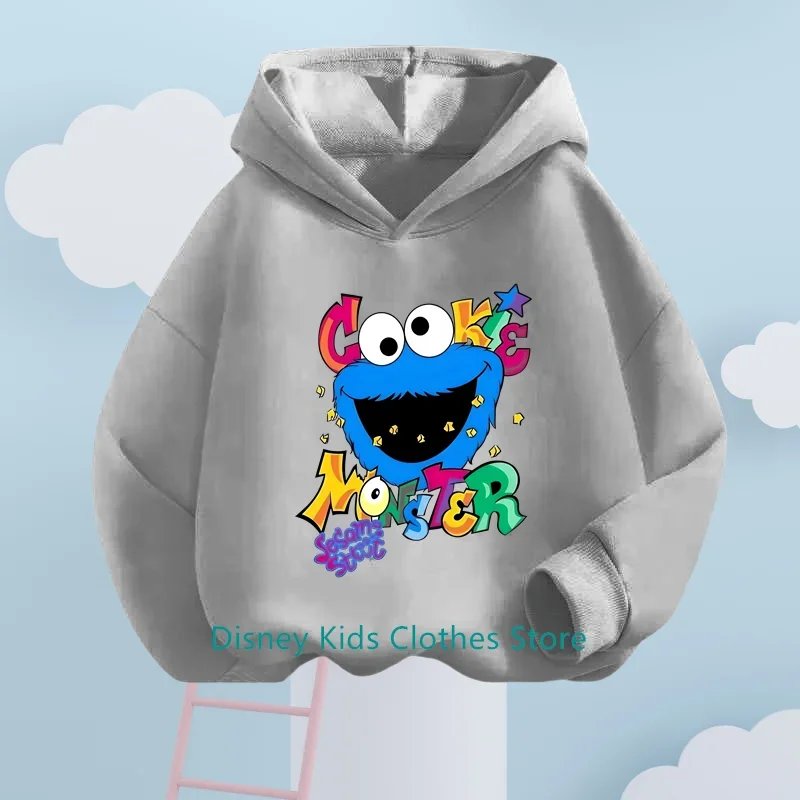 New Sesame Street Hoodie Kids Fashion Children Baby Boys Clothes Sesame Street Sweatshirt Children Tops Girls Clothing Sweater