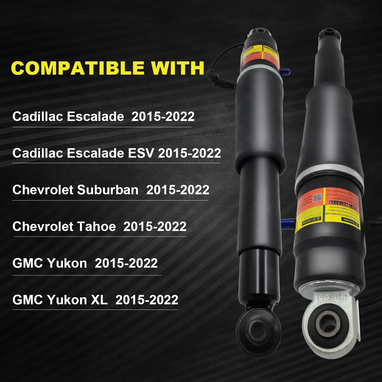 High quality 15869656&84176675 Rear Shock Absorbers + Air Compressor For Cadillac Escalade/chevrolet Avalanche Suburban Tahoe/gm