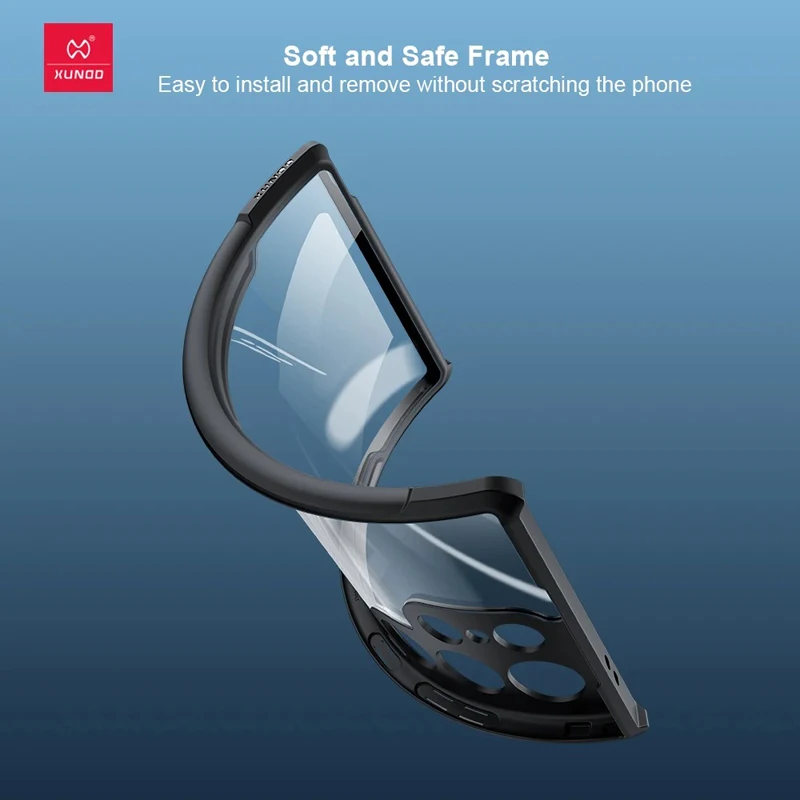XUNDD สําหรับ Samsung Galaxy S25 Ultra กรณีถุงลมนิรภัยกันกระแทกโปร่งใส PC ฝาหลังกรอบ TPU Anti-KNOCK SHELL