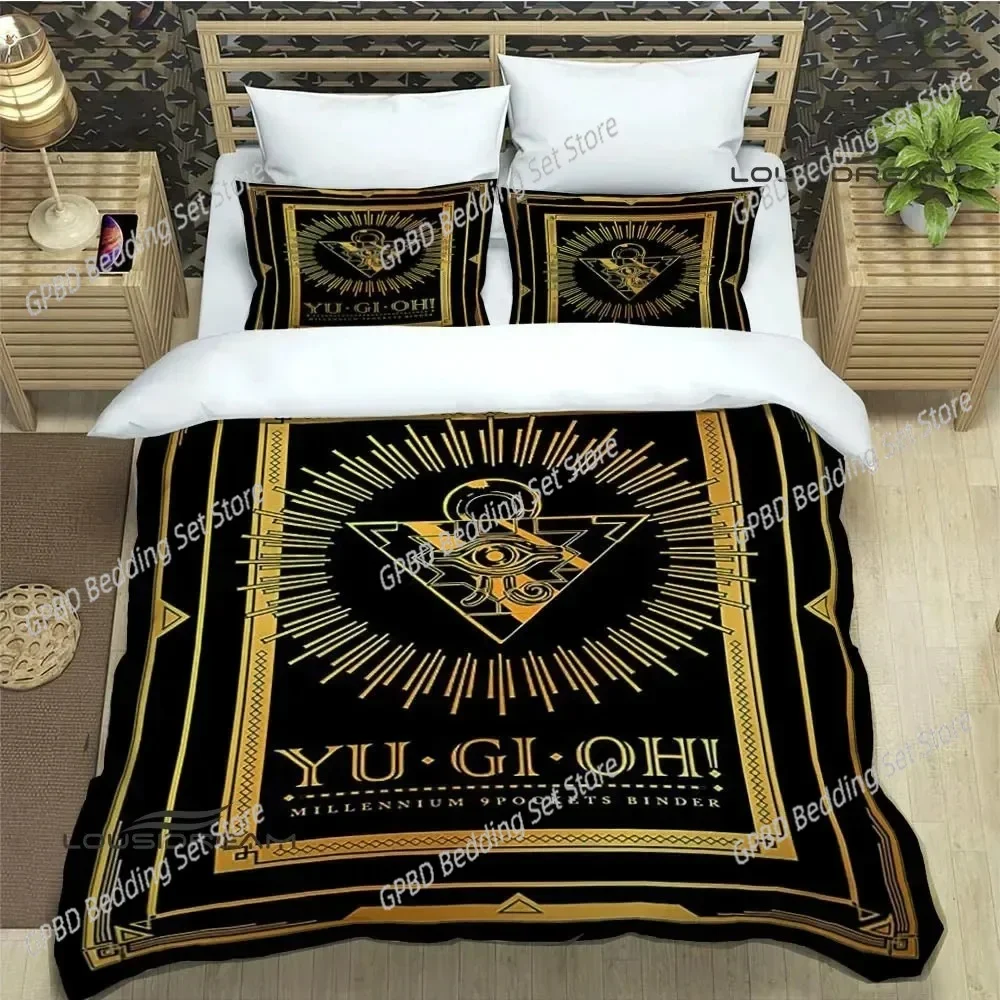 YU-GI-OH! Card 3D NEW Duvet Cover Pillowcase Bedding Set Adult Boy Girl Bedroom Decoration Children Single Double Large