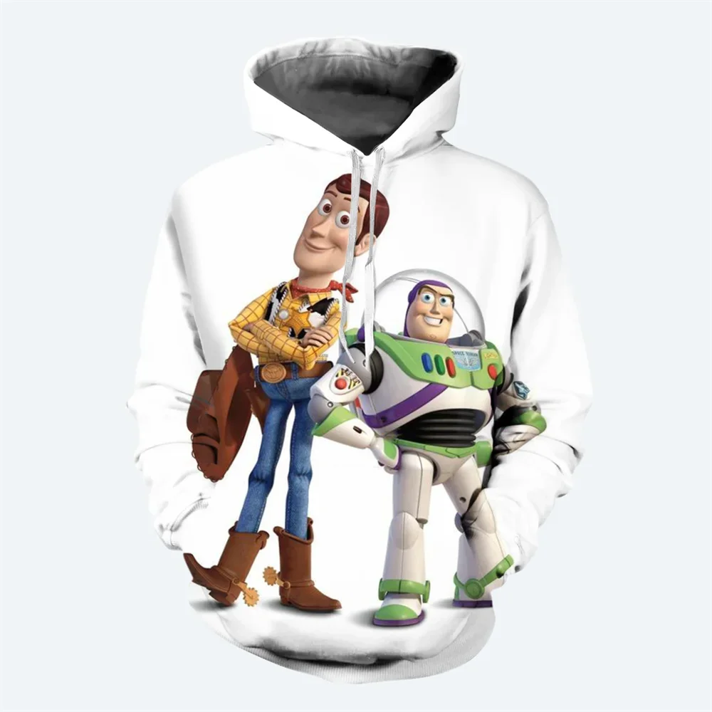 

New Disney Animation Movie Men's Hoodies 3D Printed Toy Story Pattern Sweaters Fashion Street Casual Style Men's Hoodies