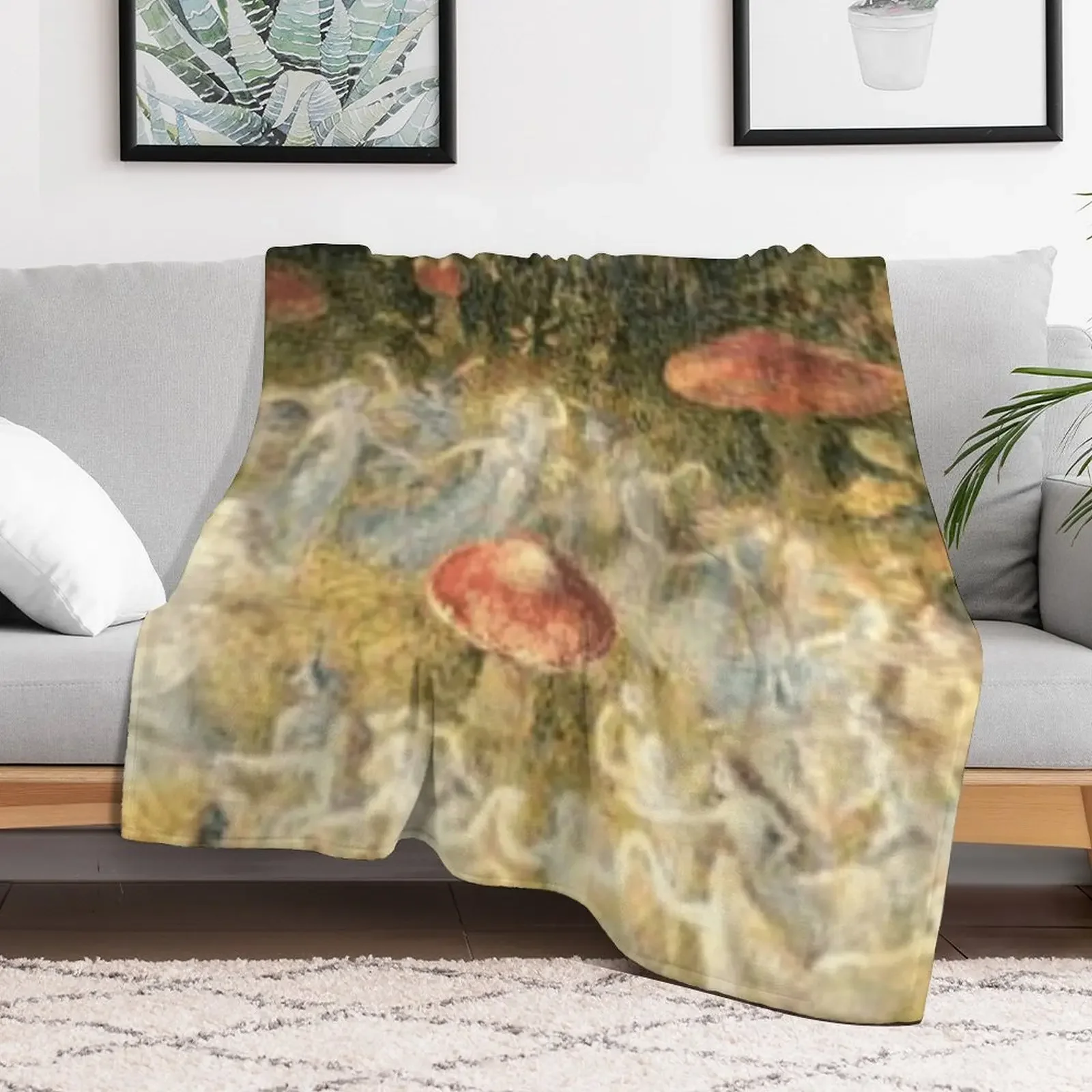 Robert Doyle: In Fairyland Illustration, Vintage Art Throw Blanket Soft Comfort Blanket for Reading Watching TV