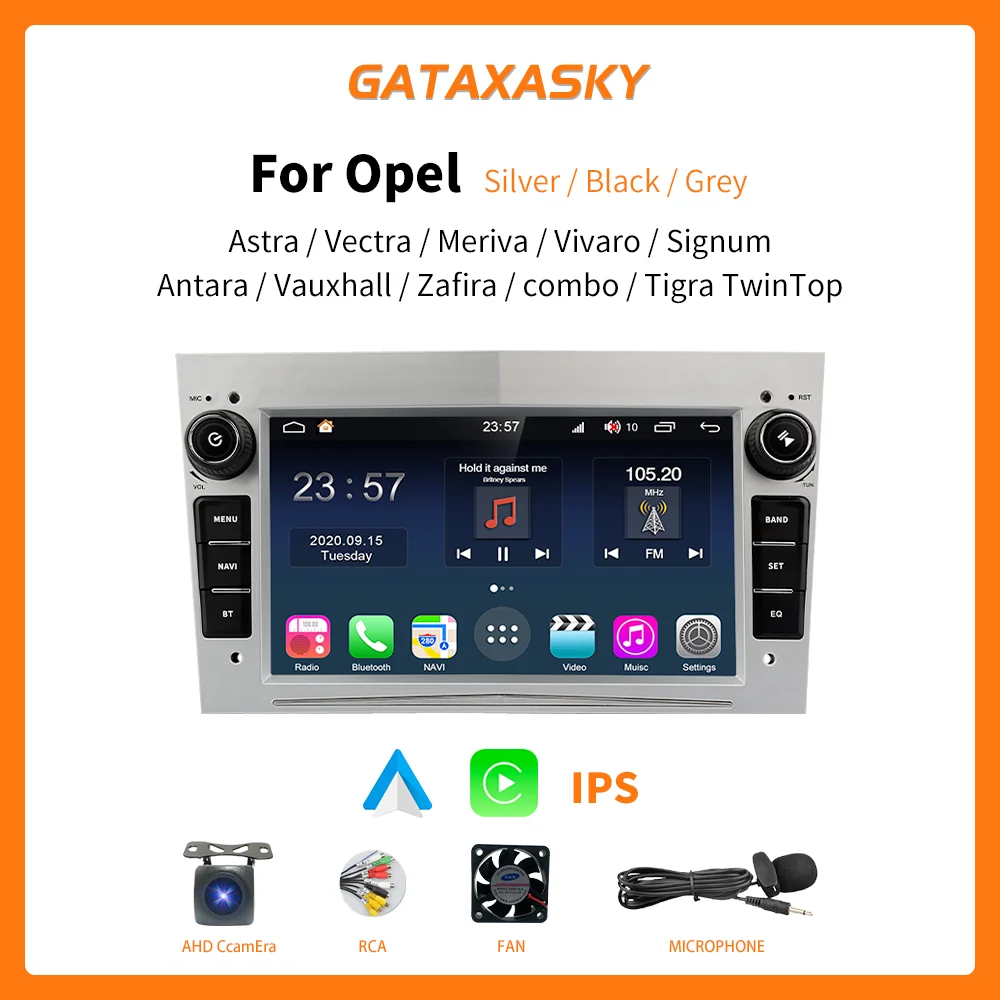 

GATAXASKY Car Radio Android For Opel Vauxhall Astra Antara Meriva Vivaro Combo Signum Vectra Corsa 2din Multimedia Carplay GPS