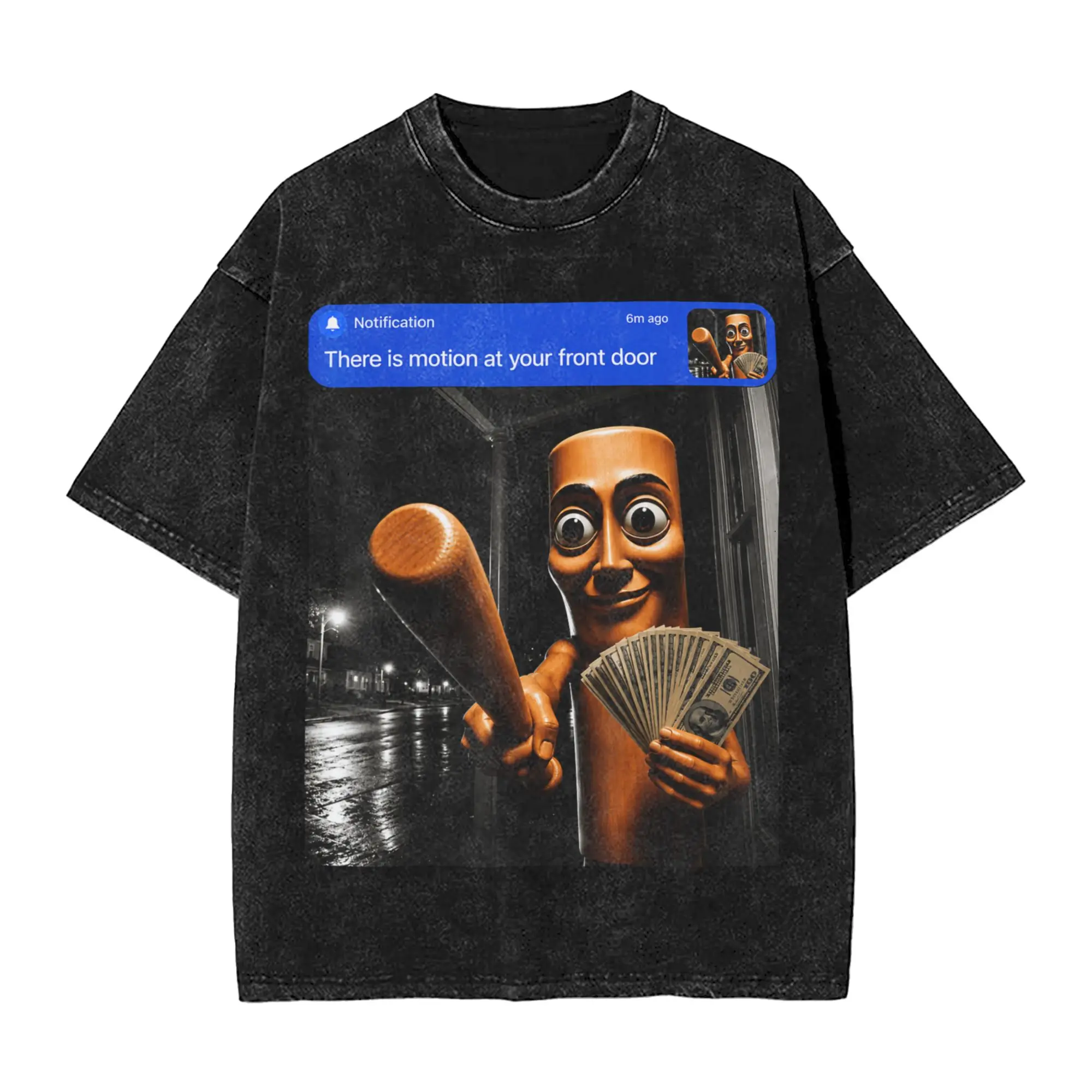 There is Motion at Your Front Tung Tung Tung Sahur Money T-Shirt  Popular T Shirts Retro Tops Summer Cotton Oversized Top Tees