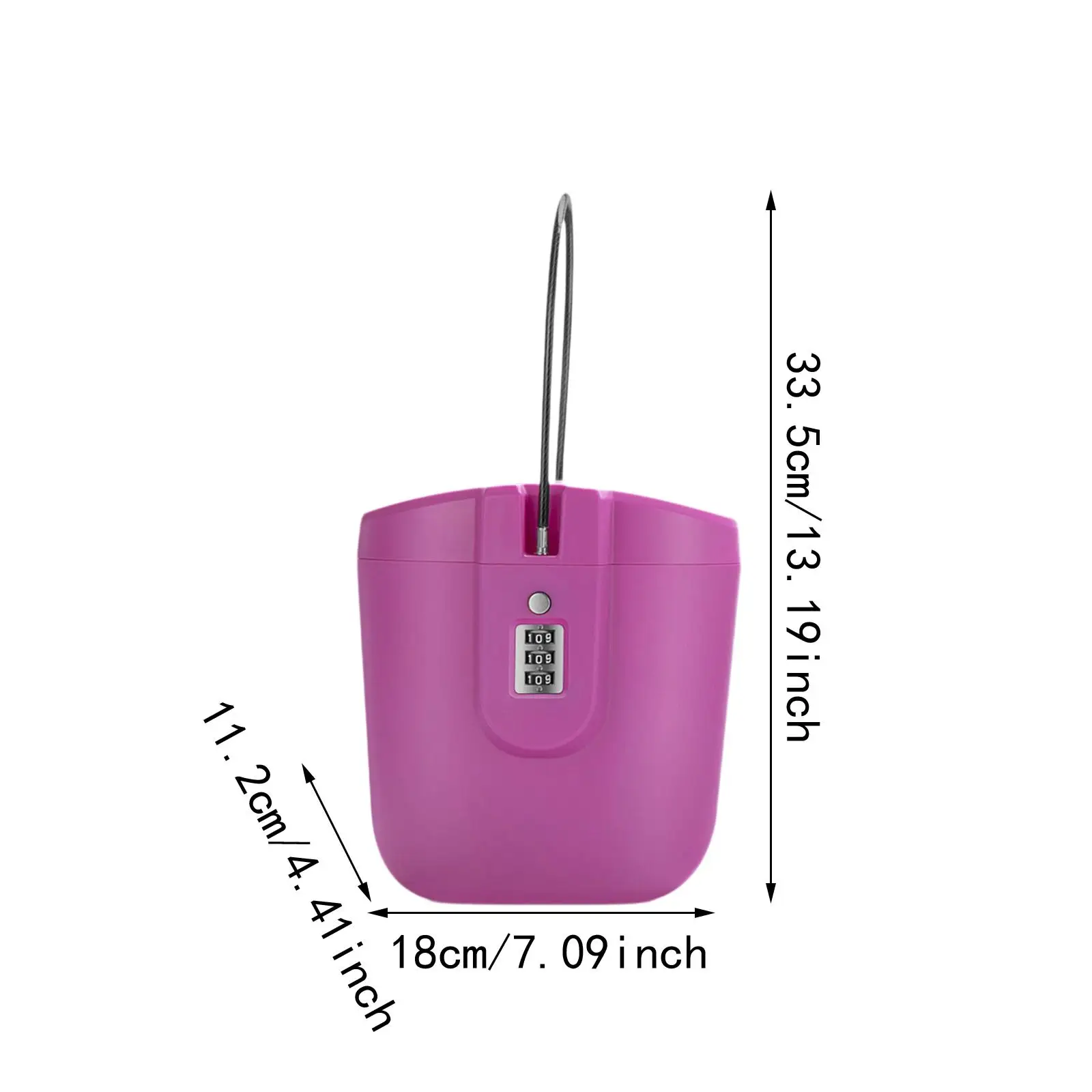 صندوق قفل آمن محمول متعدد الوظائف مكون من 3 أرقام، صندوق تخزين خفيف الوزن للرياضة والسباحة والقافلة والشاطئ