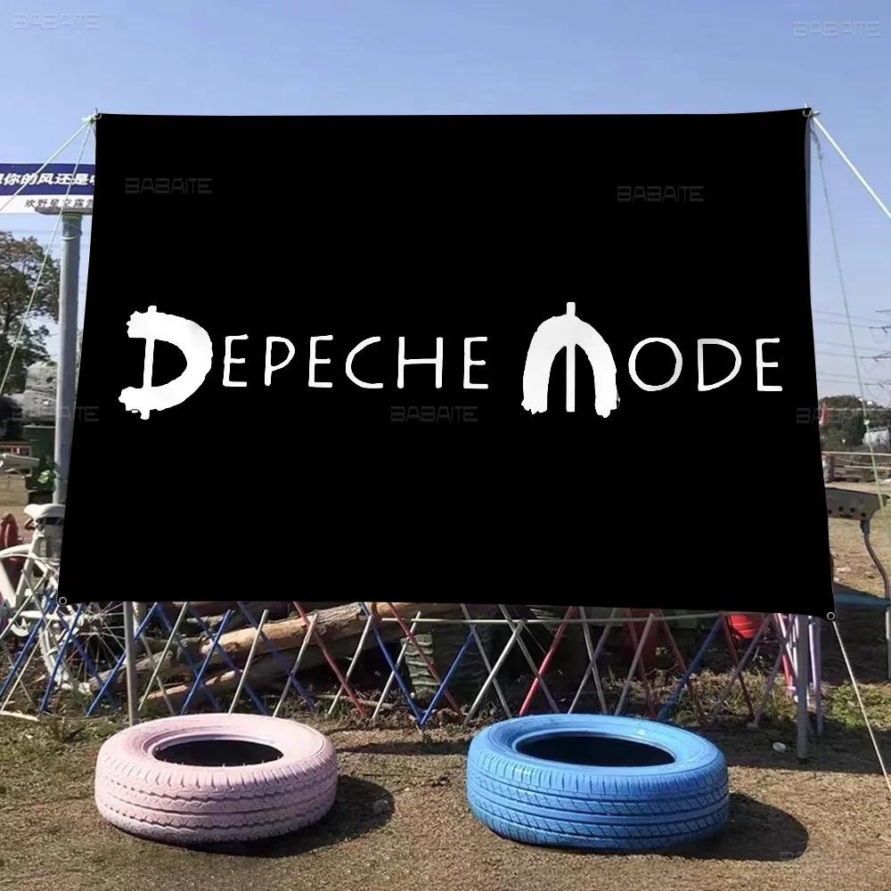 D-Depeche M-Mode DIY Flag For Family Group Photo Living Room Home Dorm Decor Wall Art Decor Banner