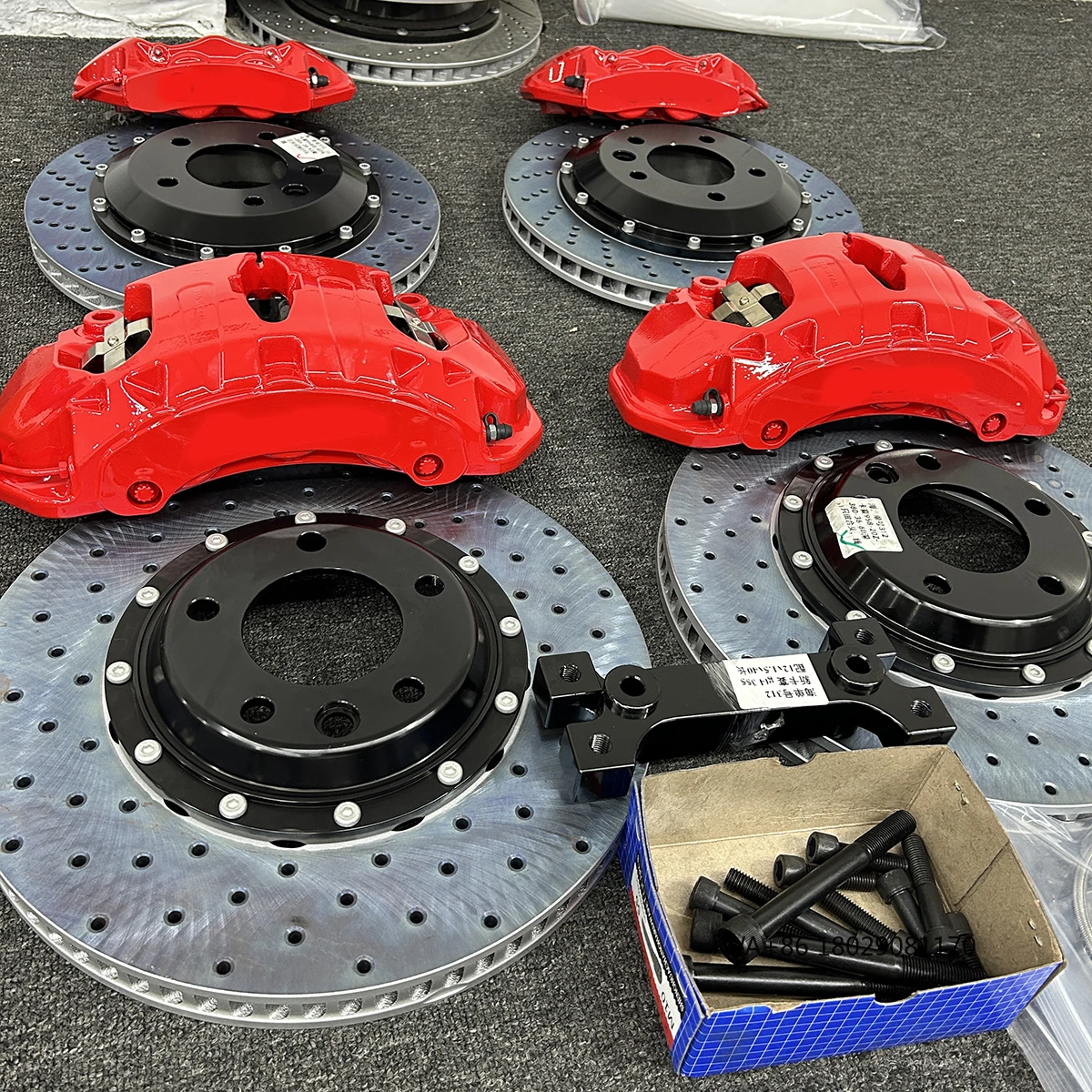 Brake Kit 20z 6 Pot Brake Calipers Kit with Rotor 380 or 405x34mm 6 Pistons Racing Brake Caliper for