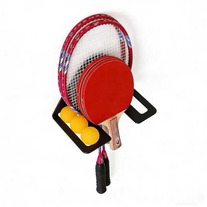 

Аксессуары для домашнего настольного тенниса, многослойная регулируемая стойка для хранения, настенная напольная стойка двойного назначения, витрина для спортивных товаров