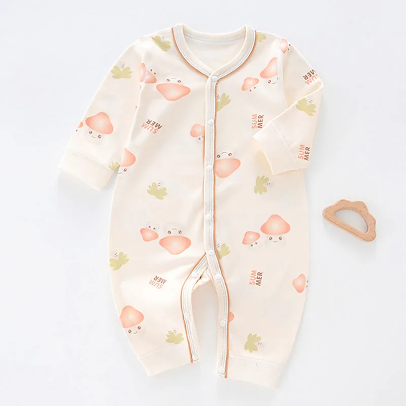 MILANCEL New Autumn Neonate Rompers Newborn Baby Cute Cartoon Bear Jumpsuit Infant Home Wear