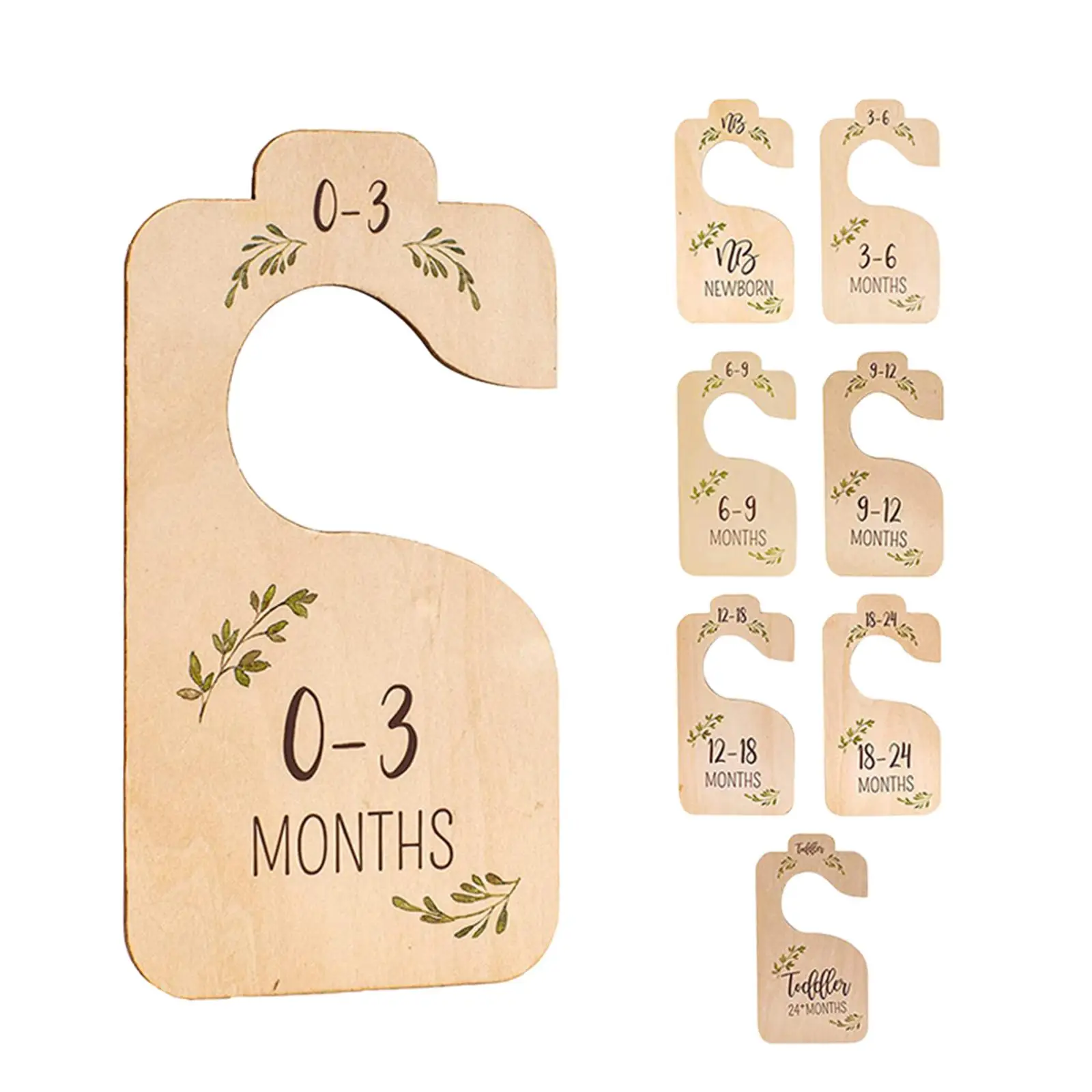 8 Pieces Adorable Newborn Baby Toddler Clothes Dividers Organizer