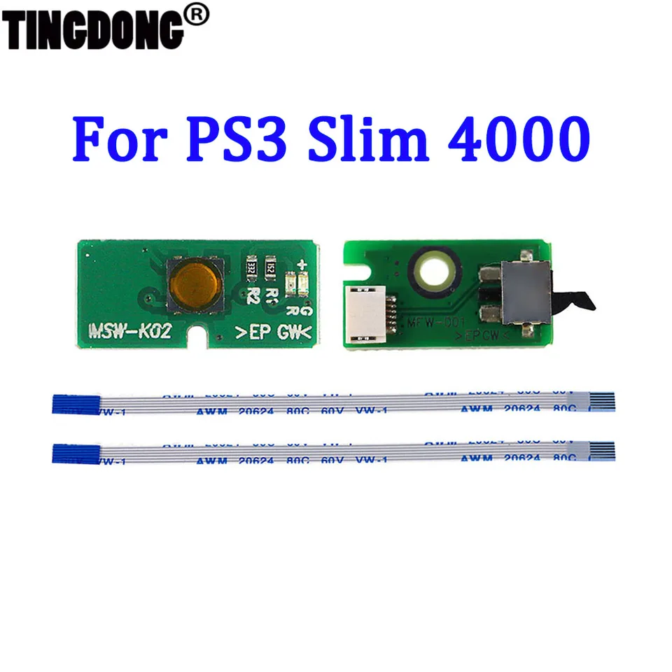 PS3 4000 CECH için 4000 süper ince güç düğmesi kapalı anahtarlama