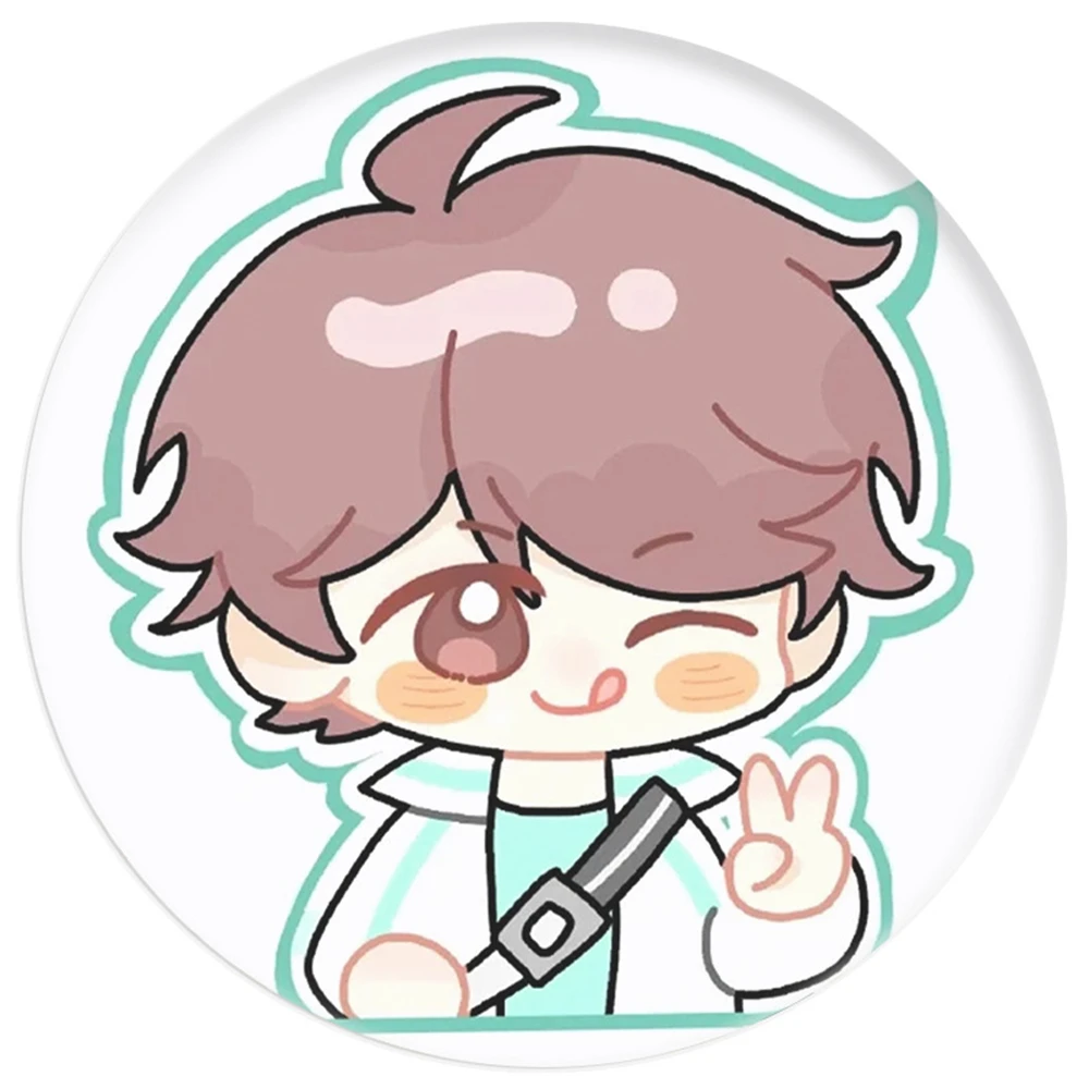 Anime Haikyuu da 58 mm!! Hinata Shoyo Kei Tsukishima COSTUME cosplay Distintivo Spilla SPTE Spilla in banda stagnata ﻿   Prop Gilf