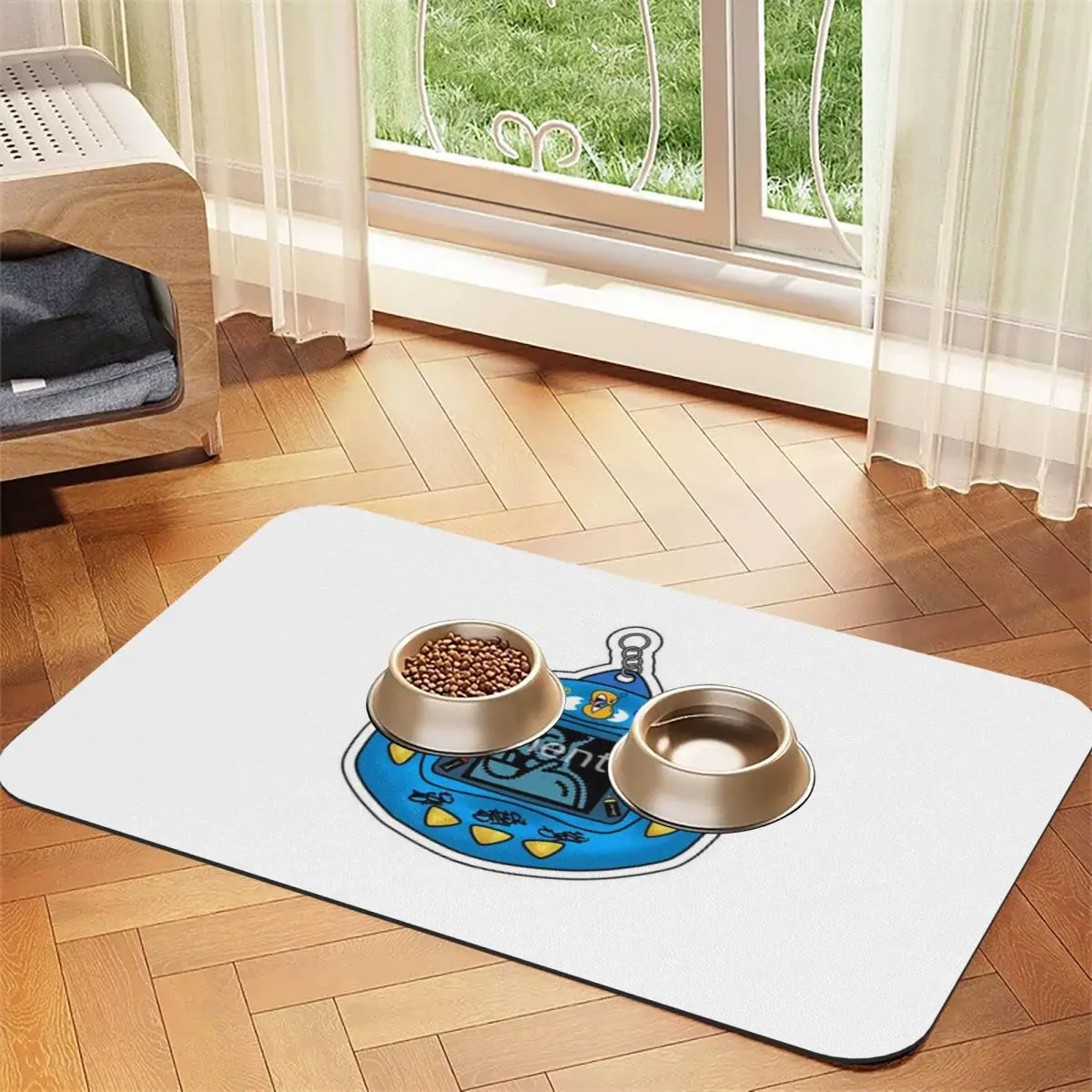 Tamagochi Pet впитывающий кожаный нескользящий коврик для кошек CAT STUFF