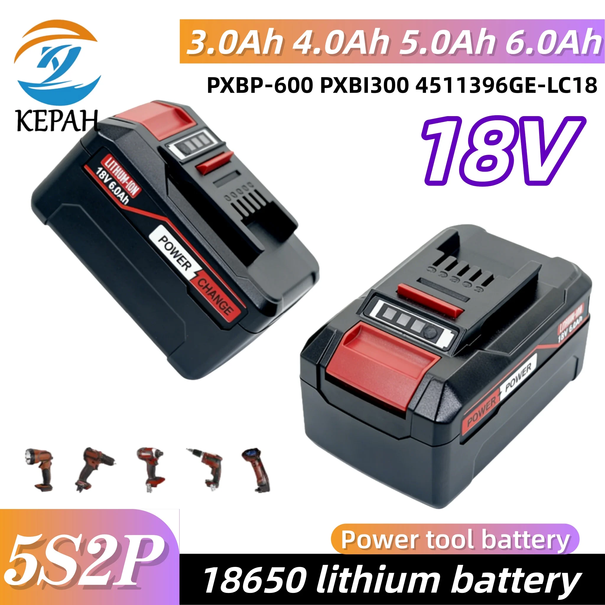 X-change Series 18V Replacement Battery｜3.0-6.0Ah For PX-BAT4 4511437 Tools