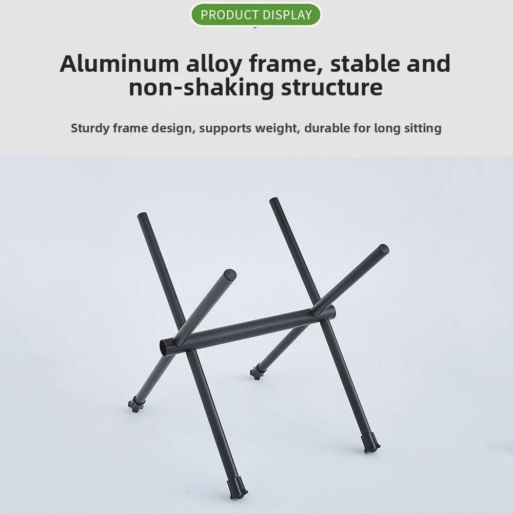 Ultra-Light Outdoor Folding Stool Strong Load-bearing Four-Legged Camping Chair Foldable Small Bench Fishing Chair Beach Use