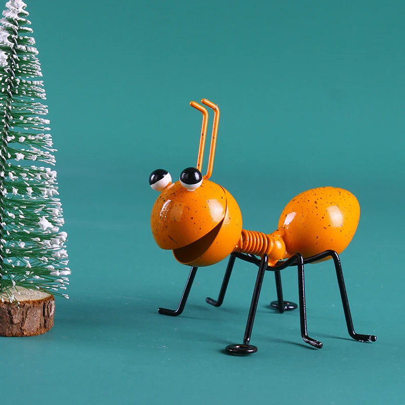 Iron Ant Ornament Garden Creative Home Ornament Simulation Ant Wall Hanging Home Decoration Crafts Outdoor Garden Decoration image 4
