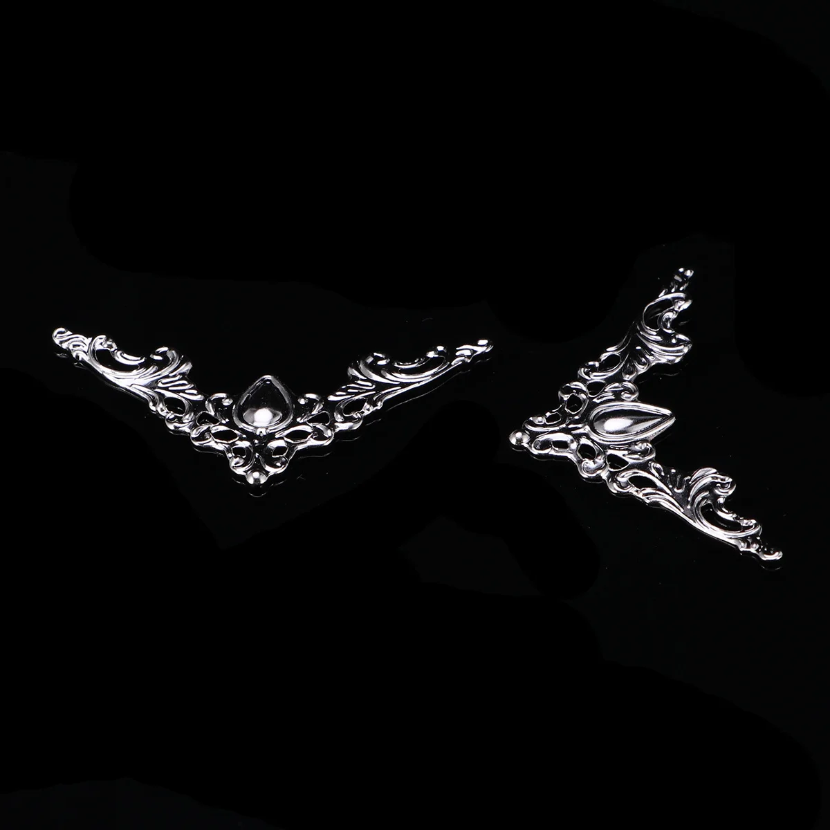 24 قطعة معجون زهرة الزاوية البيضاء حامي ركن الكتاب المعدني لصندوق كتاب ألبوم القصاصات أداة إصلاح الحرف اليدوية ذاتية الصنع #4