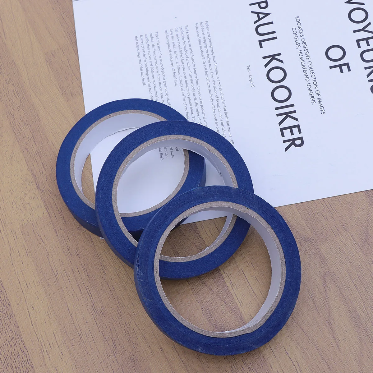 

3pcs Color Separation Masking Tape Resistant For Indoor Outdoor Use No Residue Sharp Lines Painting Design Sticky