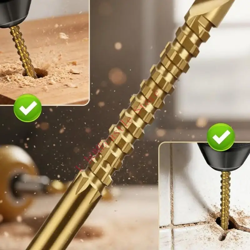63HF Upgraded Round Shank Drill Bit Professional Carpentry Tool For Glass Ceramic Concrete Brick Metal Drill Bit