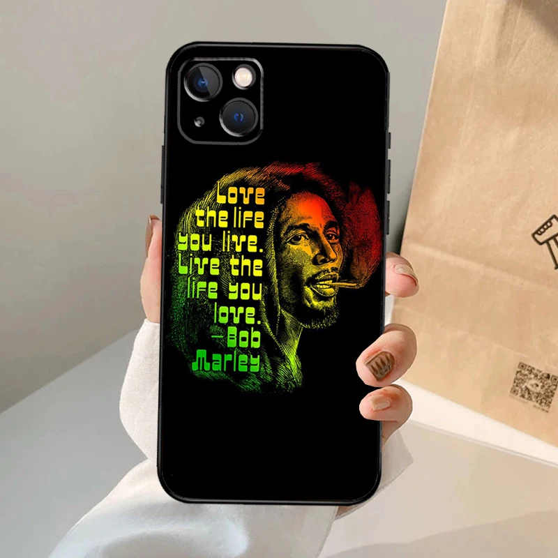 الريغي بوب مارلي جراب هاتف آيفون 17 الهواء 16 15 14 11 12 13 برو ماكس 12 13 ميني 15 16 زائد 16e غطاء كوكه #3