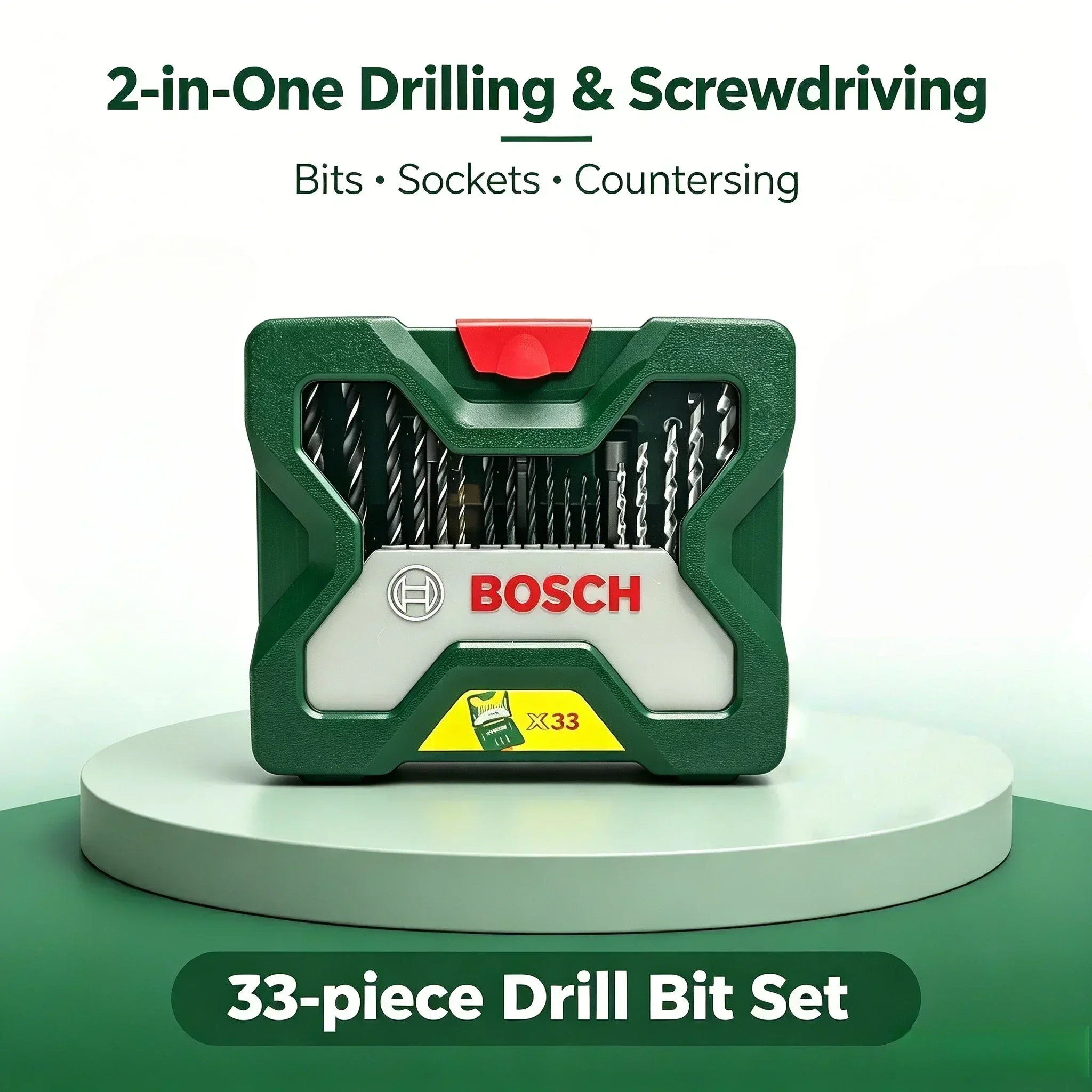 Bosch X33 Multi-material Twist Drill Bit Set, 33Pcs Professional Drill Bits Kit For Wood Metal…