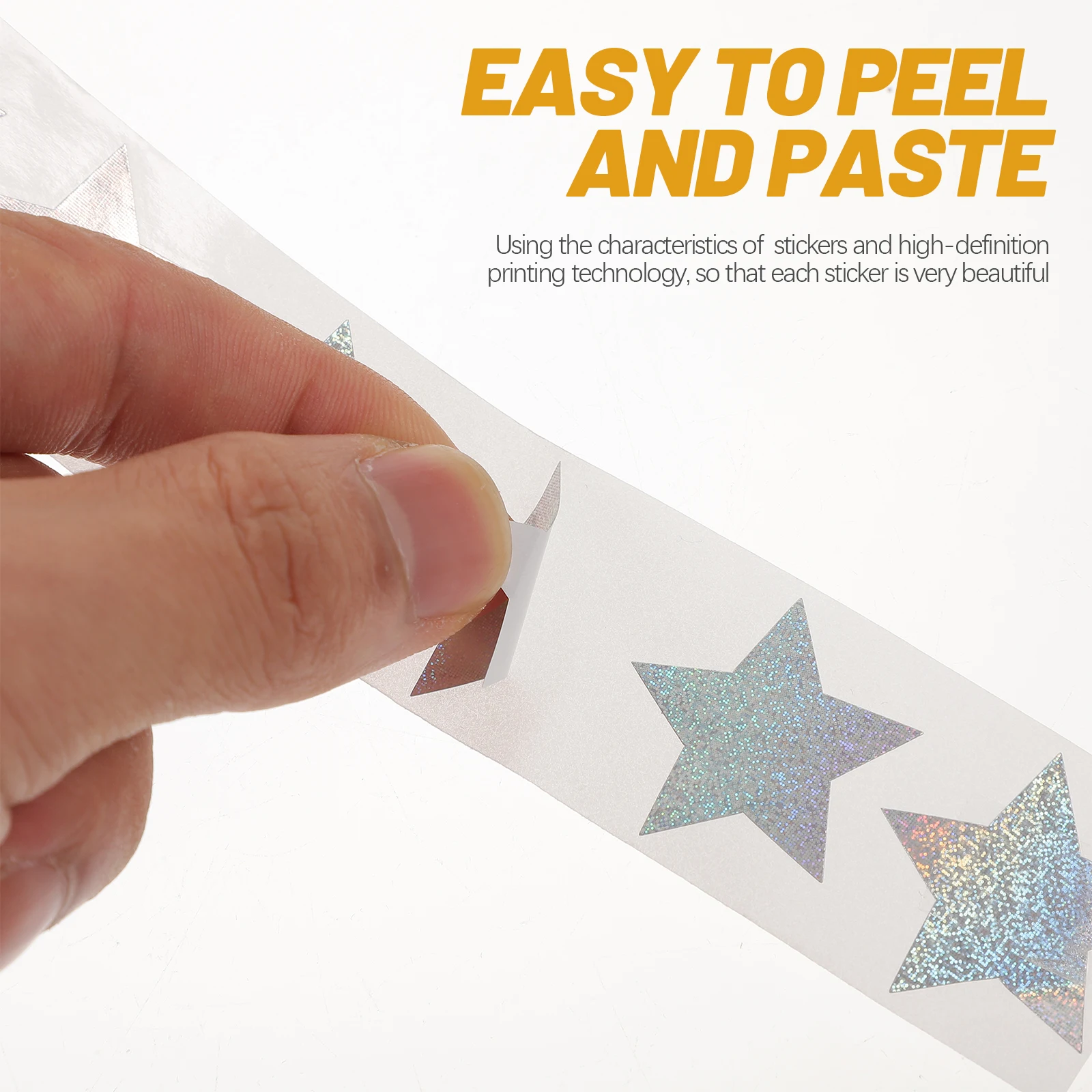 2 Rolls Star DIY Sticker Roll for Diary Scrapbook Photo Album Greeting Card Craft Decoration Self Adhesive Stickers