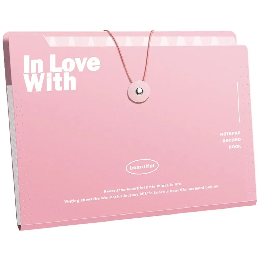 A4 5/8/12 Pockets File Folder Test Paper Storage Folder Portable Waterproof File Organizer Large Capacity Classified Portfolio