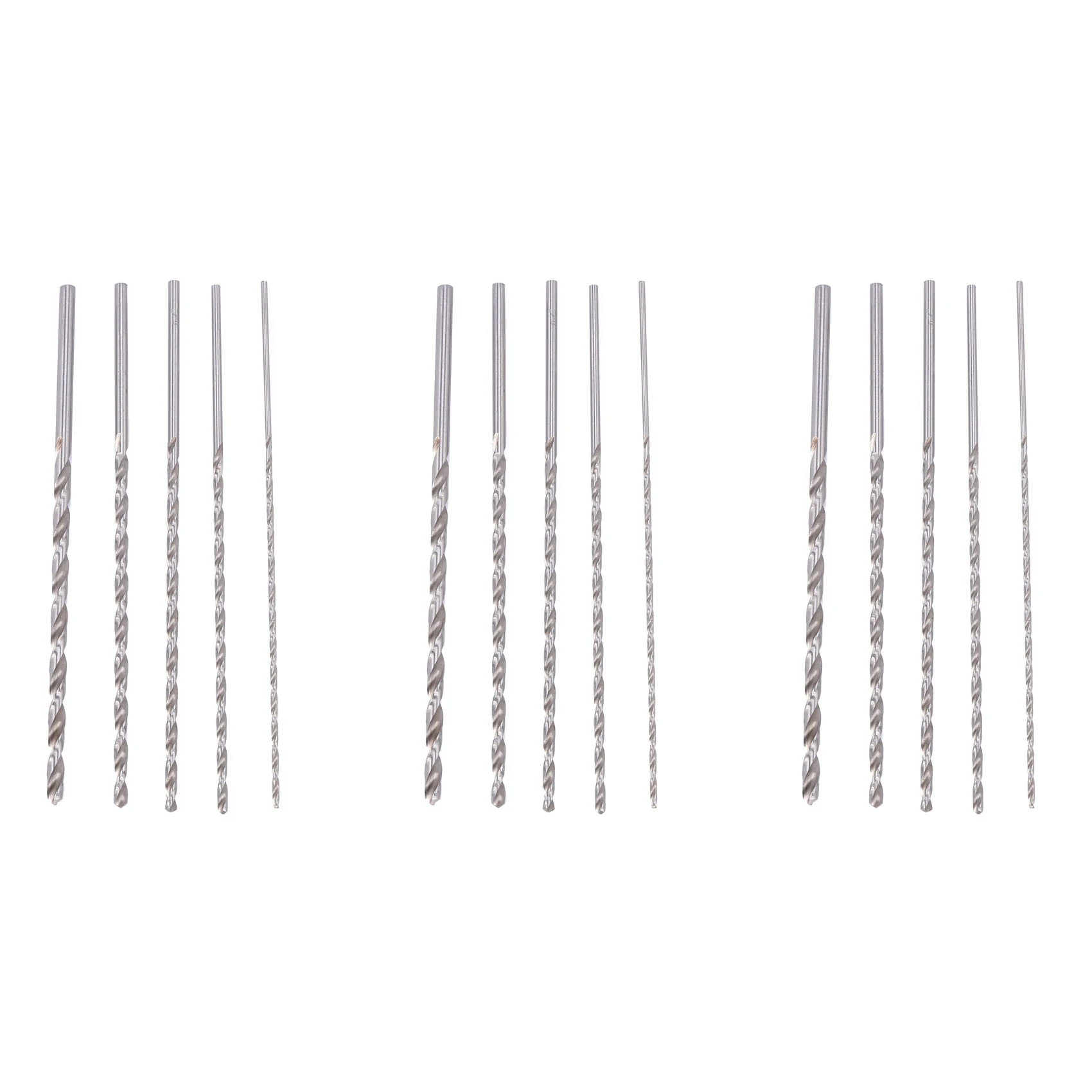 15PCS Extra Long High-Speed Steel Drill Bit Sets Straight Shank Twist Drill Bit Tool 2-5Mm For Wood-ABQU