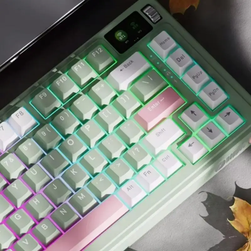 134PCS Unique Inspired OEM Profile Keycaps Two Color Injection in Thick PBT for Mechanical Keyboards 