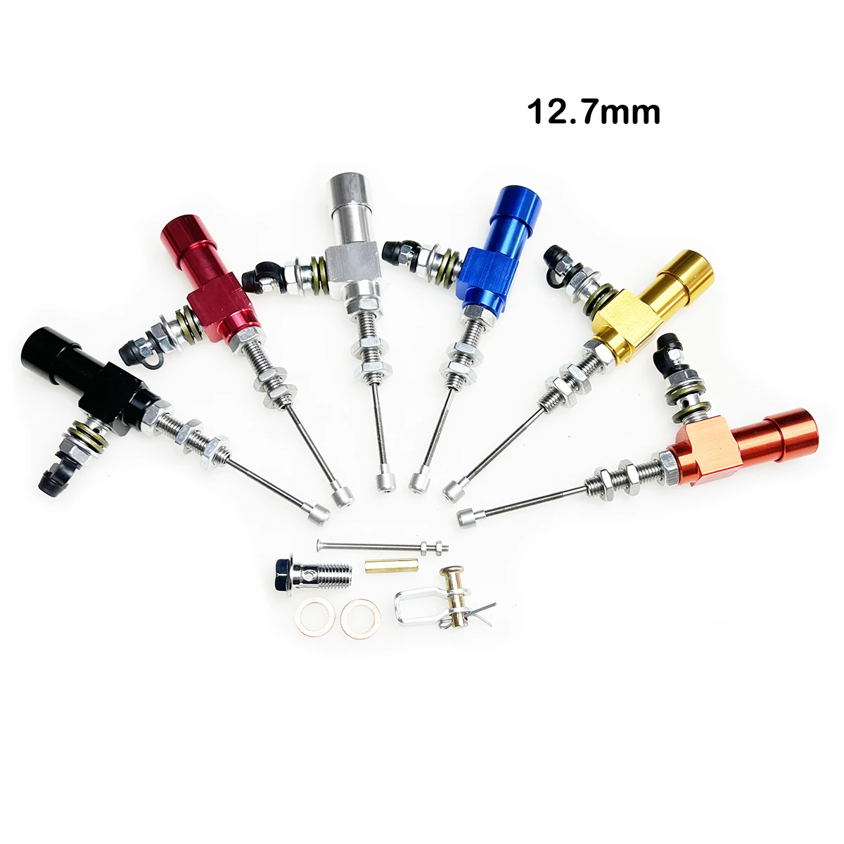 12.7mm Piston Motorcycle Hydraulic Clutch Master Cylinder Rod Brake Pump M10x1.25mm CNC Aluminum For Motocross Dir Bike Motos