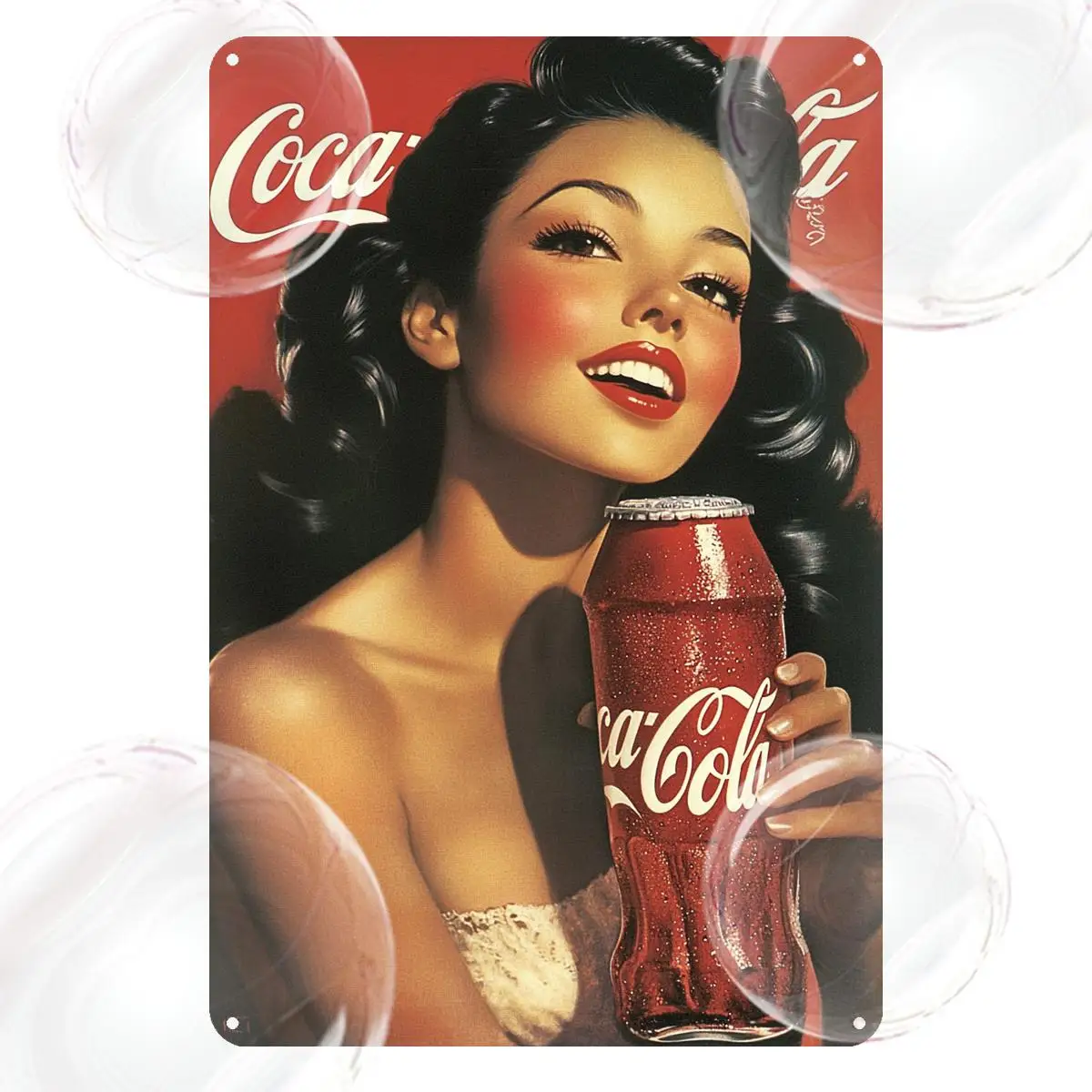 , "Letrero de chapa de metal vintage divertido -Cola Soda Poster" para calle, centro comercial, garaje, cafetería, hogar, bar, club, cocina, restaurante, baño